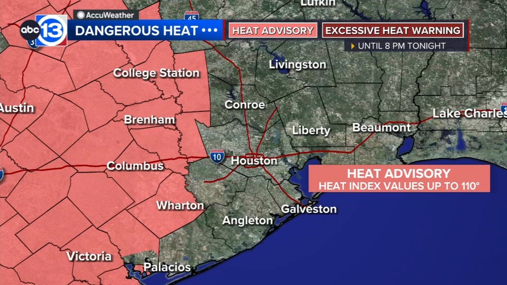 Heat advisory to go into efffect at 1 p.m. today