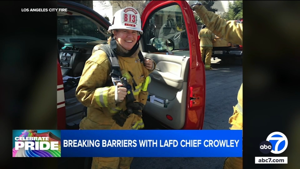LAFD Chief Kristin Crowley reflects on breaking barriers and acceptance  ahead of Pride Parade - ABC7 Los Angeles