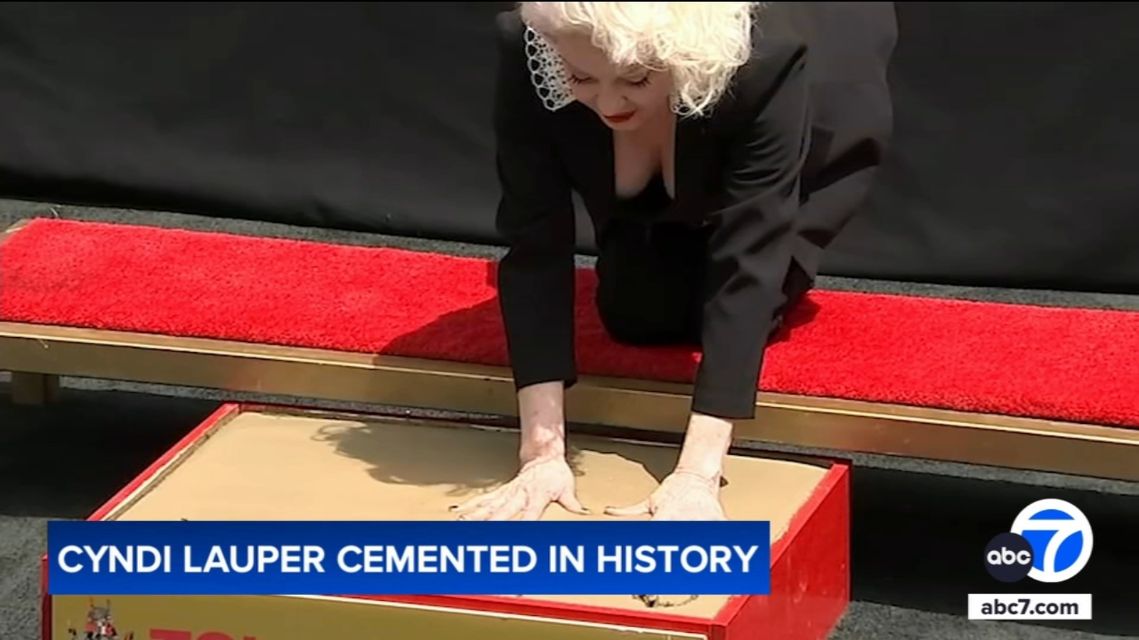 80s icon Cyndi Lauper cements her place in Hollywood history