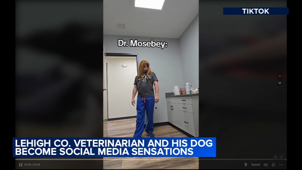 Lehigh County veterinarian and his dog become social media sensations