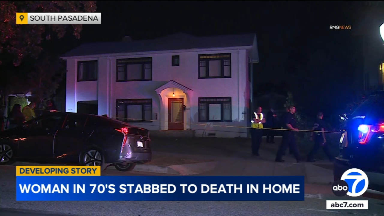 Woman in her 70s found stabbed to death at home in South Pasadena