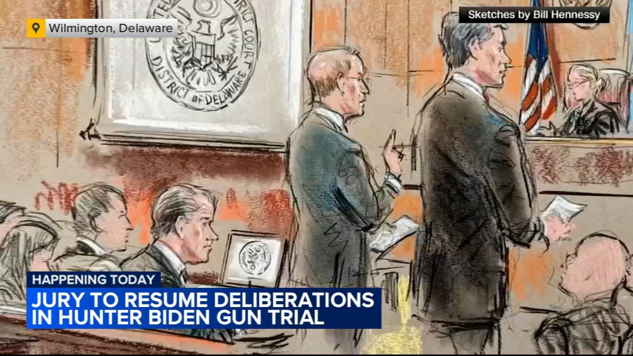 Jurors will resume deliberations in federal gun case against Hunter Biden