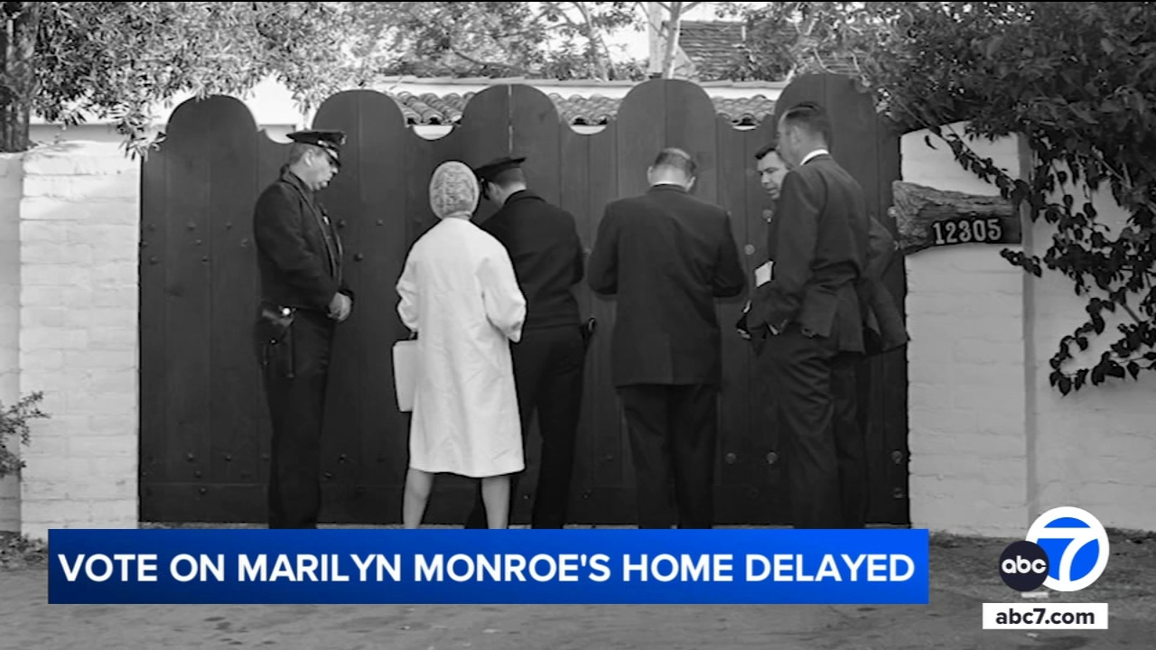 Vote postponed to designate Marilyn Monroe's former home as landmark