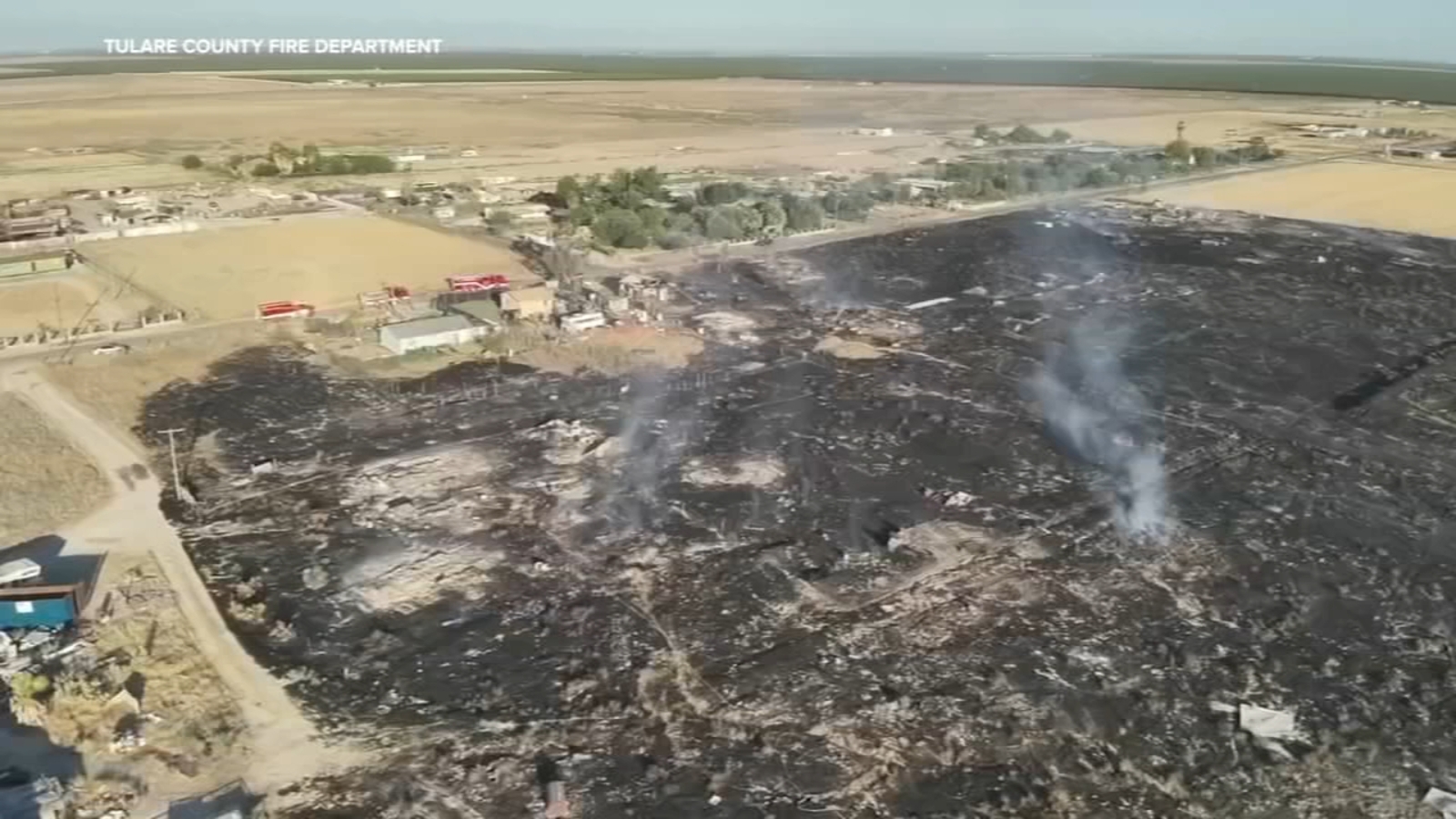 New footage released of destructive fire in Tulare County