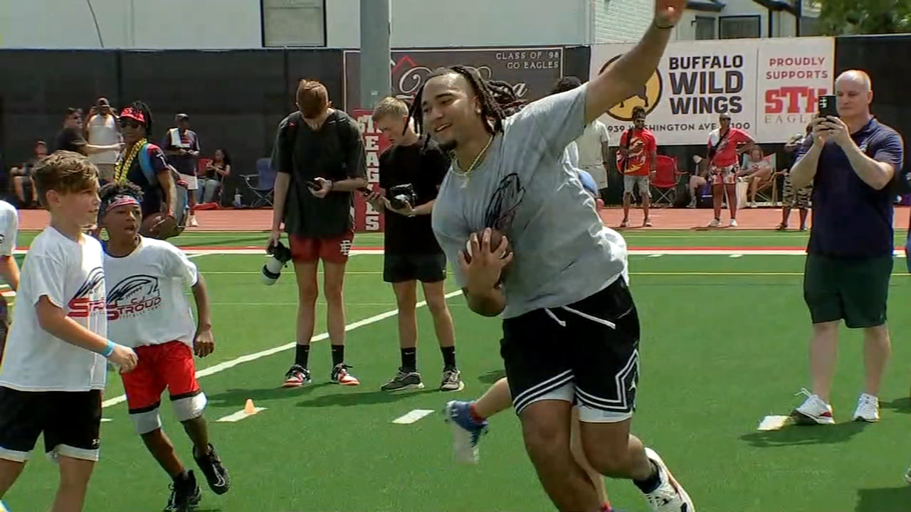 CJ Stroud hits the field for his namesake foundation's football camp