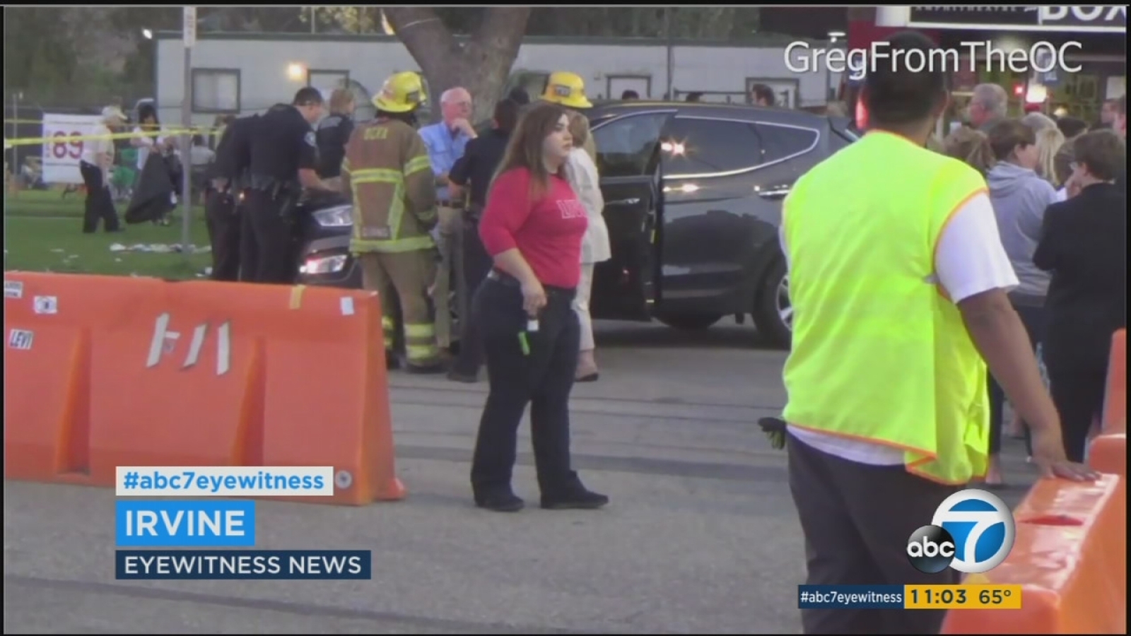9 hurt, 4 seriously in Irvine Meadows Amphitheater singlecar crash