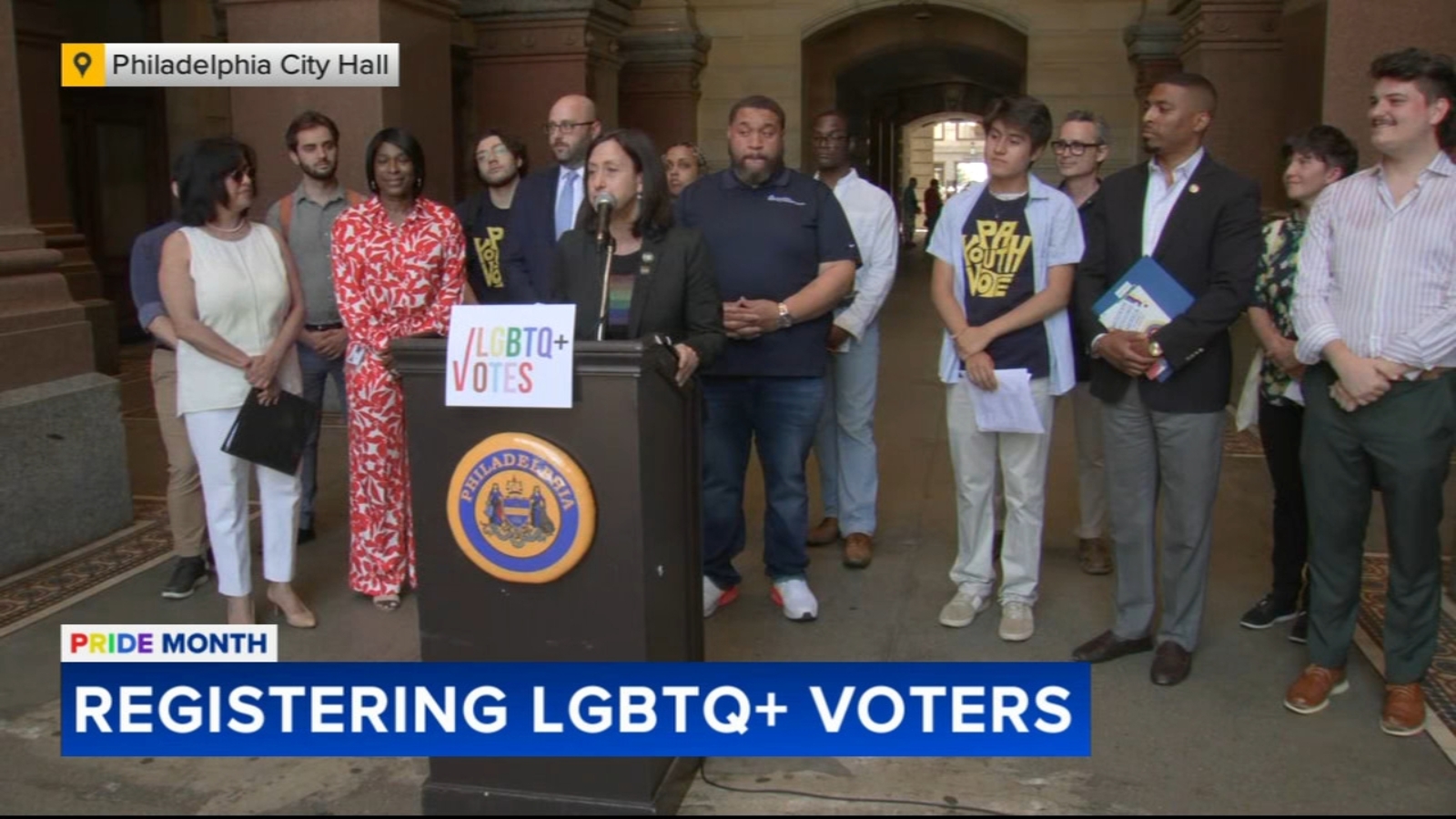 Philadelphia Councilmember Rue Landau, city leaders push to register ...