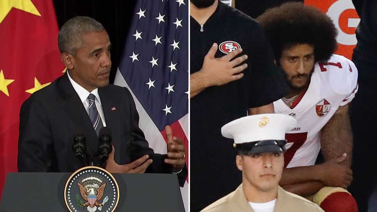 President Obama discusses Colin Kaepernick's protest