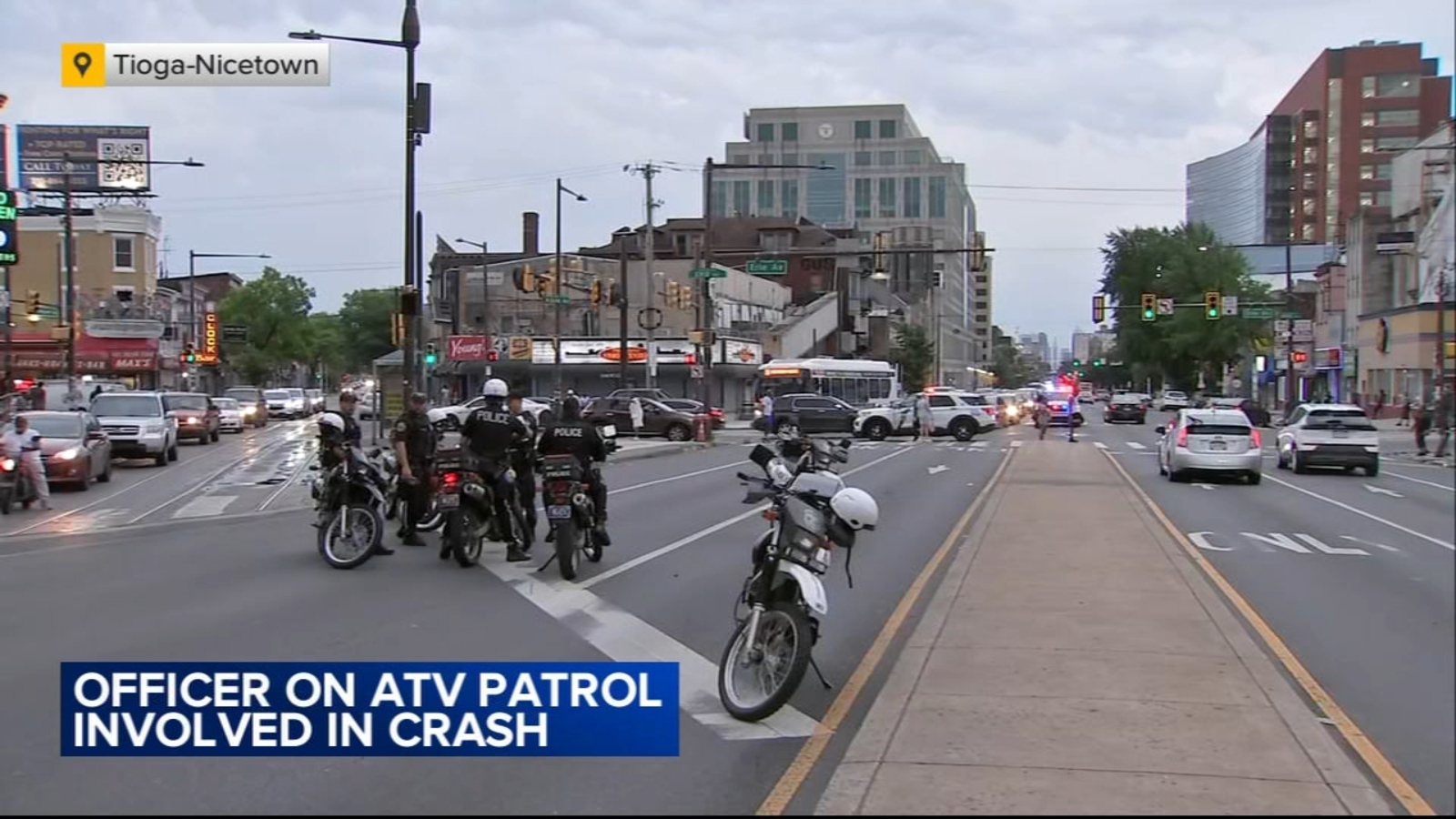 Philadelphia officer on dirt bike injured after being hit by Polaris ...