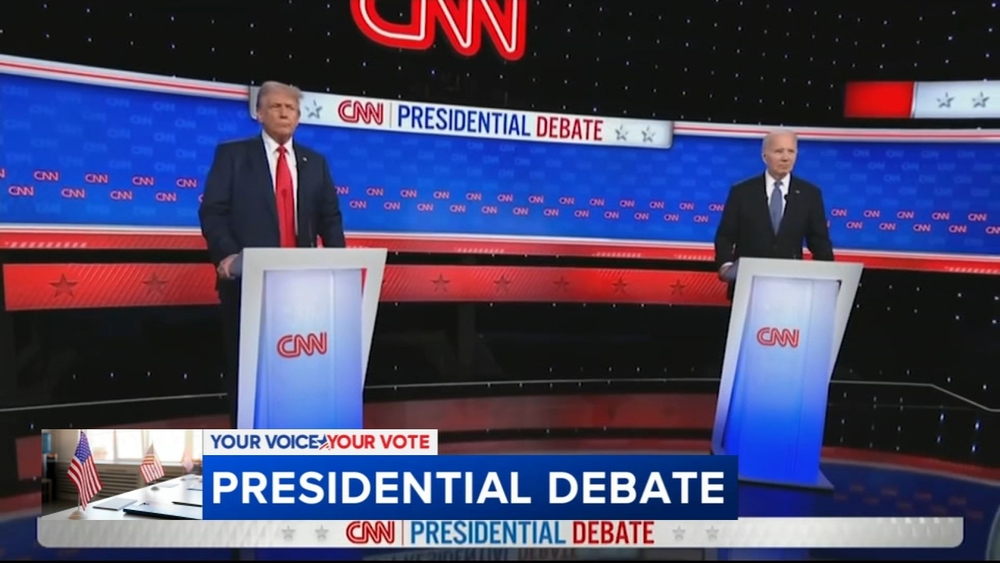 Who won the presidential debate between Biden, Trump?