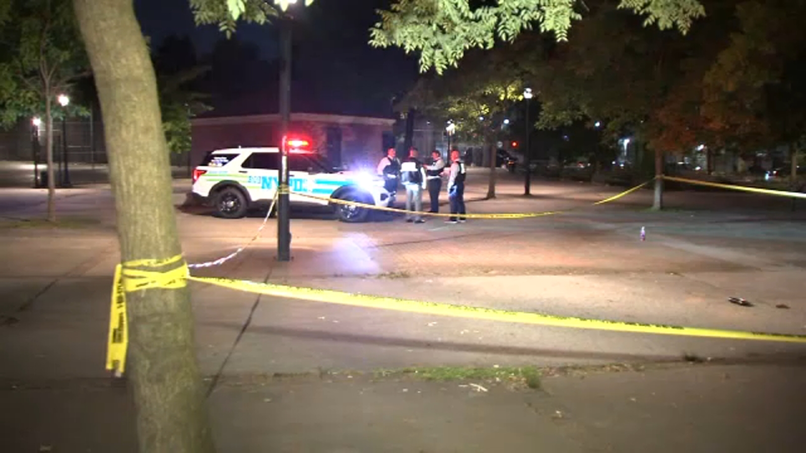 Queens shooting: Teen shot in the leg at Pomonok Playground - ABC7 New York