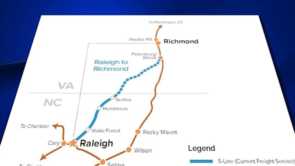 Construction starts on railroad connecting Raleigh to Richmond