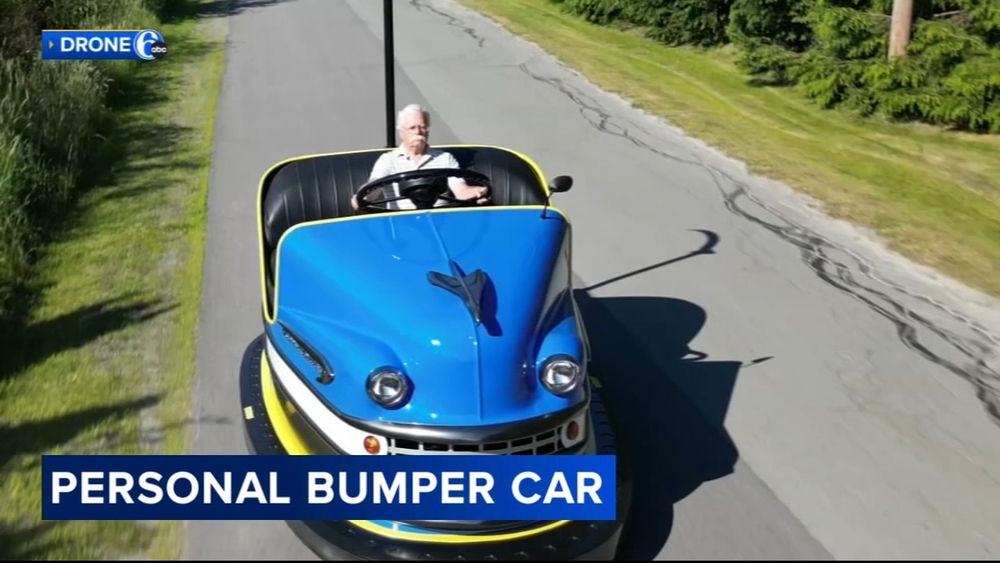 Pa. man combines motorcycle, Chevy to create roadworthy bumper car