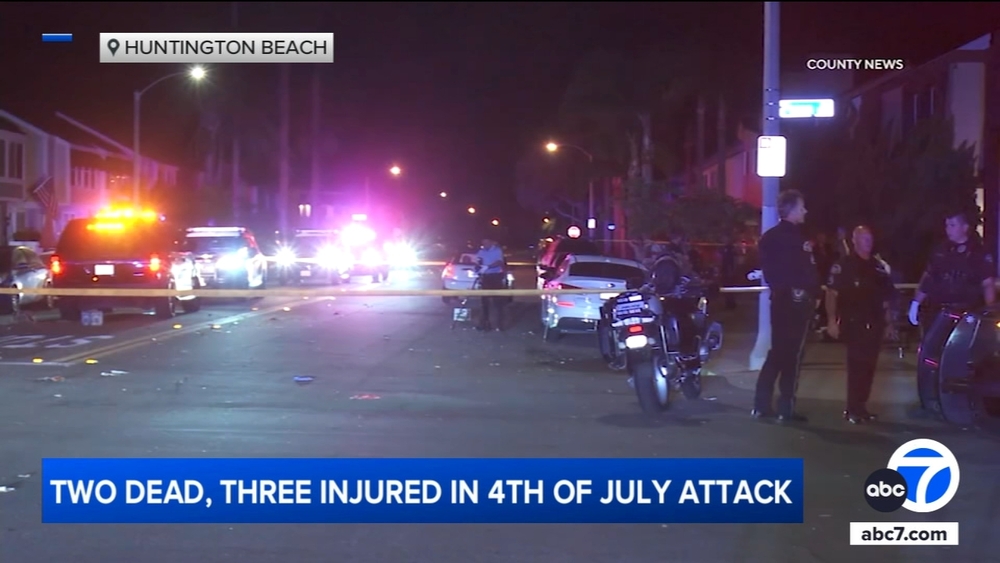 2 killed, 3 injured in 4th of July attack in Huntington Beach
