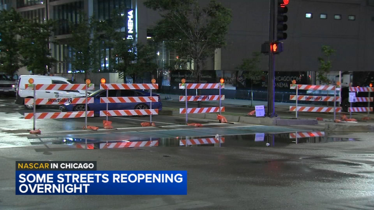 Chicago streets to reopen after NASCAR race weekend ends
