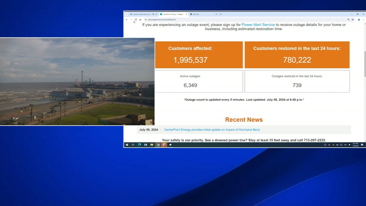 Customers should expect outages for multiple days, CenterPoint says