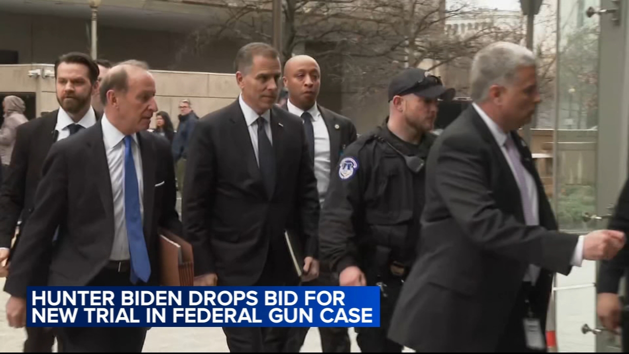 Hunter Biden drops bid for new trial in federal gun case