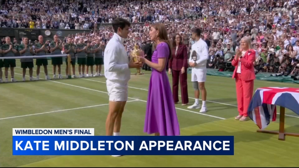 Kate Middleton attends Wimbledon men's final amid cancer treatment