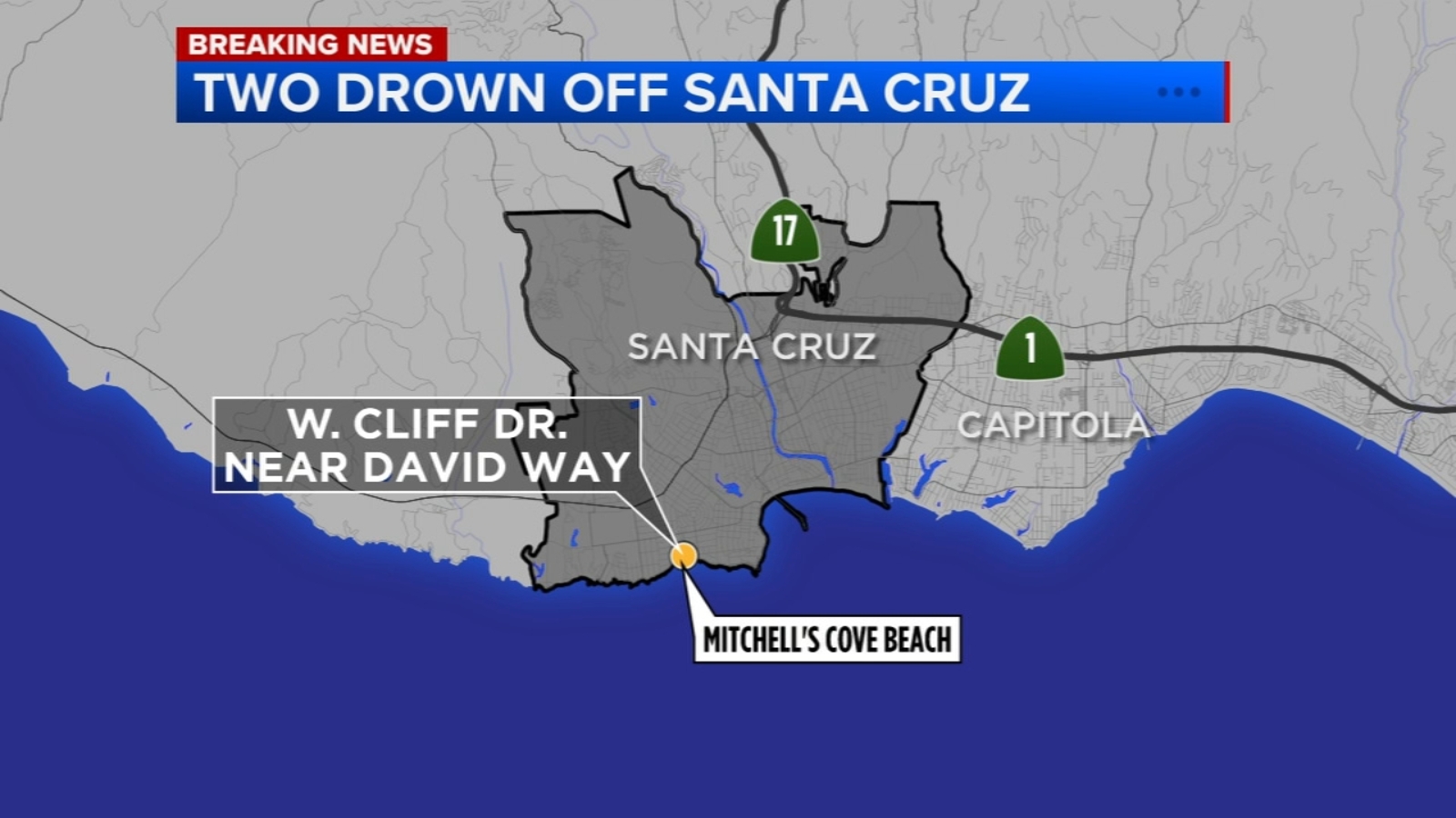 2 dead after drowning in Santa Cruz waters near popular walking path, authorities say