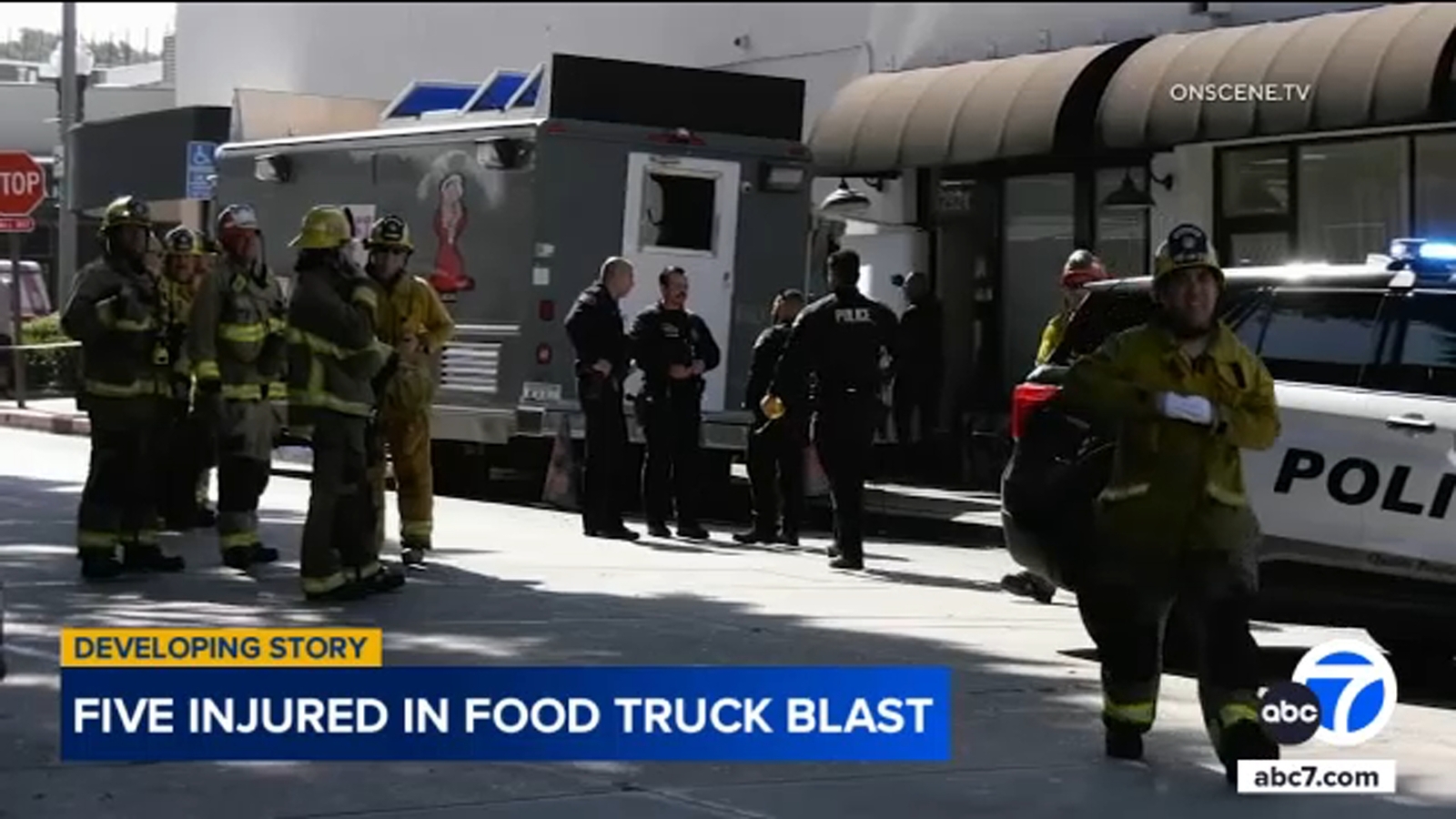 5 personas heridas tras la explosión de un camión de comida en Whittier ABC7 Los Angeles