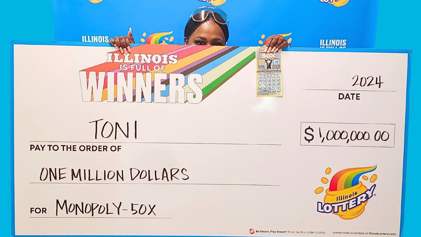 Aurora woman 'Toni' Green wins 1M from scratchoff Illinois