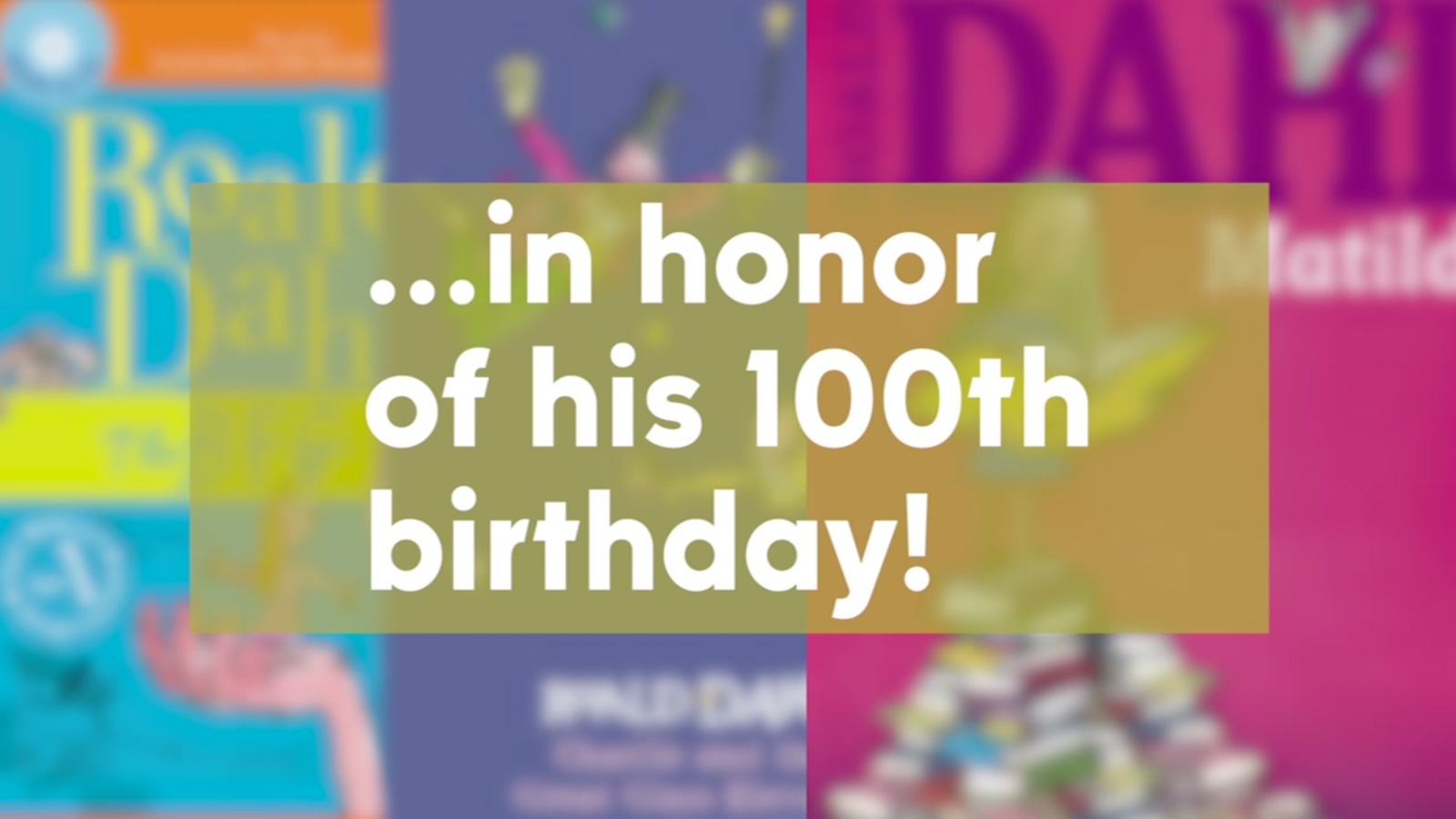 Roald Dahl 100: World marks 100 years since author's birth - ABC11 ...