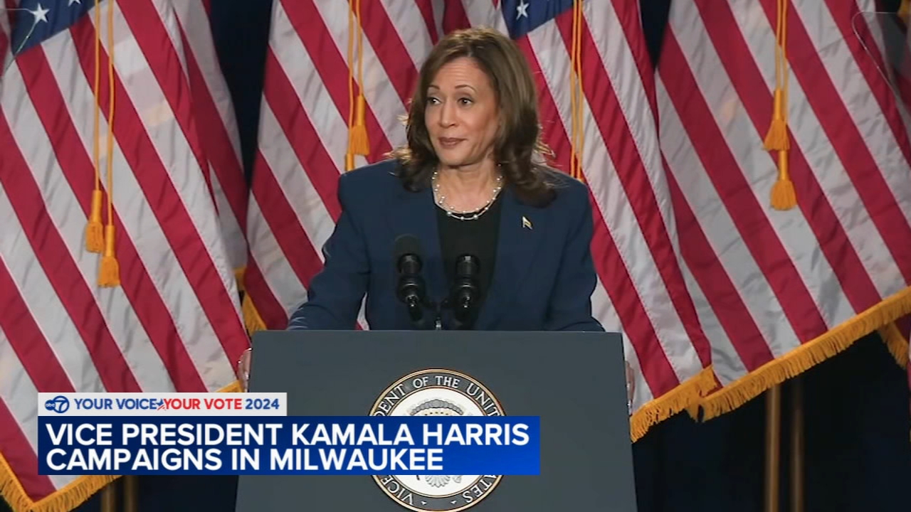 Harris makes 1st campaign stop as presidential candidate in Milwaukee