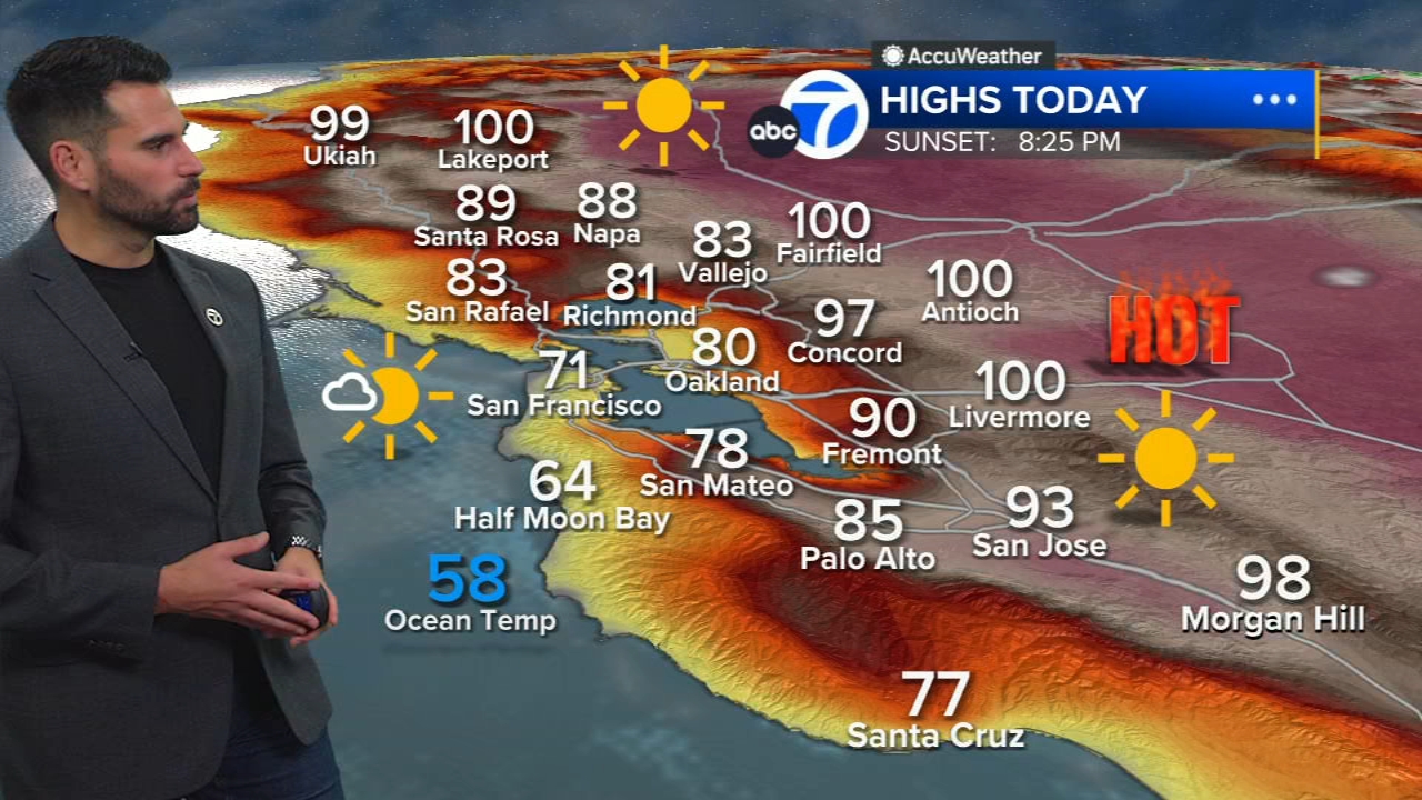 Bay Area heat wave: Here's how hot temperatures will get this week