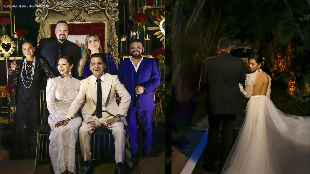 angela aguilar wedding dress designer Inside Christian Nodal and ngela Aguilar's wedding