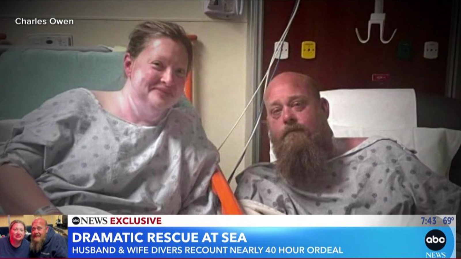 Married divers stranded at sea for nearly 40 hours detail harrowing rescue off Texas coast