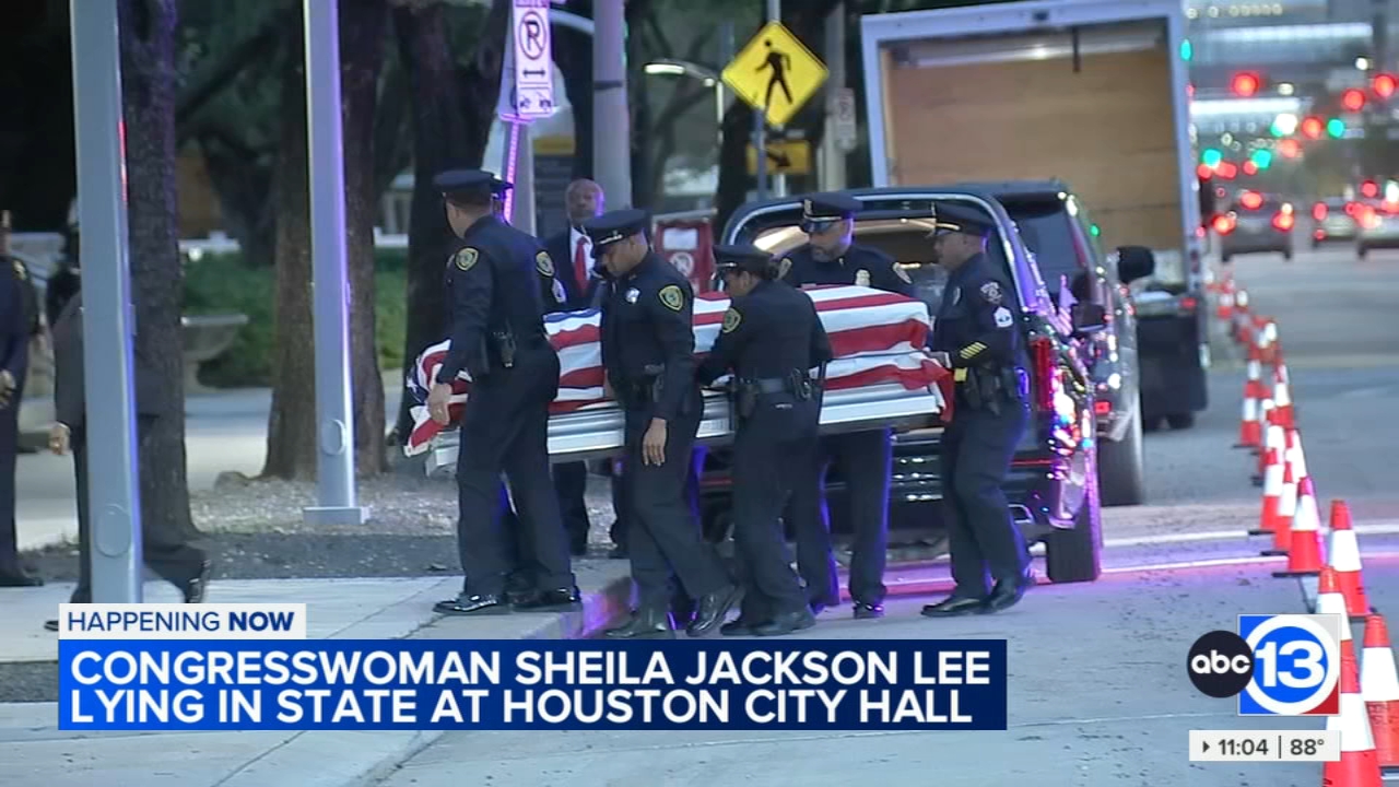 Congresswoman Sheila Jackson Lee lying in state Monday at City Hall
