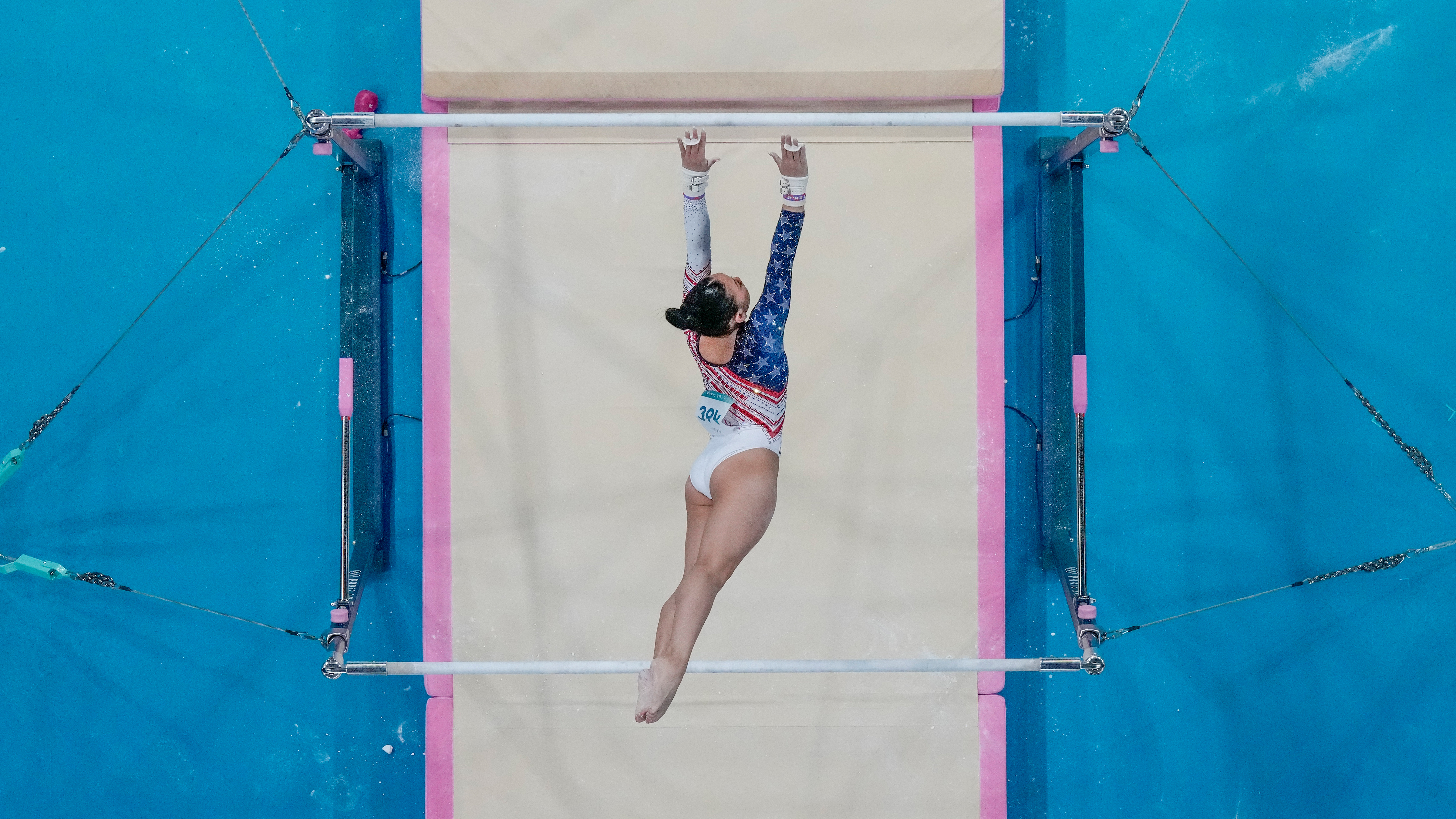 Sunisa Lee, of United States, performs connected  the uneven bars during the women's creator  gymnastics squad  finals astatine  the 2024 Summer Olympics, Tuesday, July 30, 2024, successful  Paris, France. 
