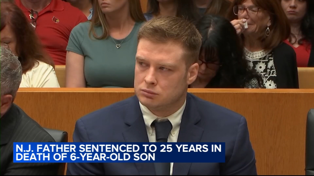 NJ father sentenced to 25 years in death of 6-year-old son