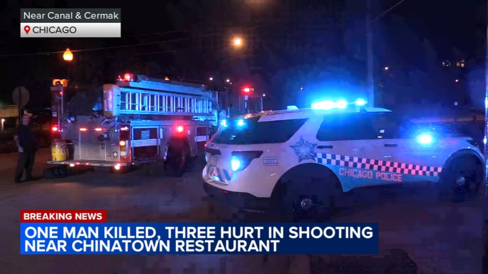 Man killed, 3 others shot near Chinatown restaurant, Chicago police say