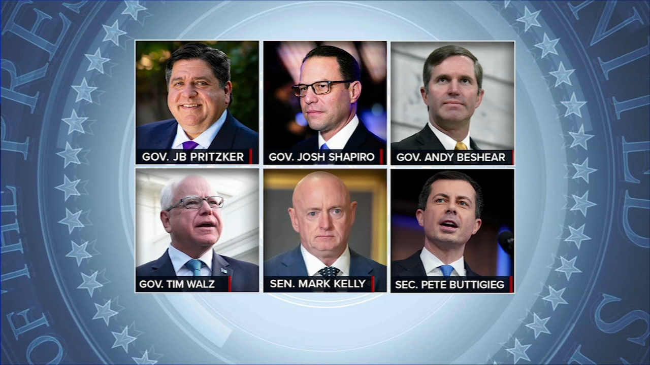 Gov. Pritzker speaks in Chicago while on shortlist for Harris' VP pick