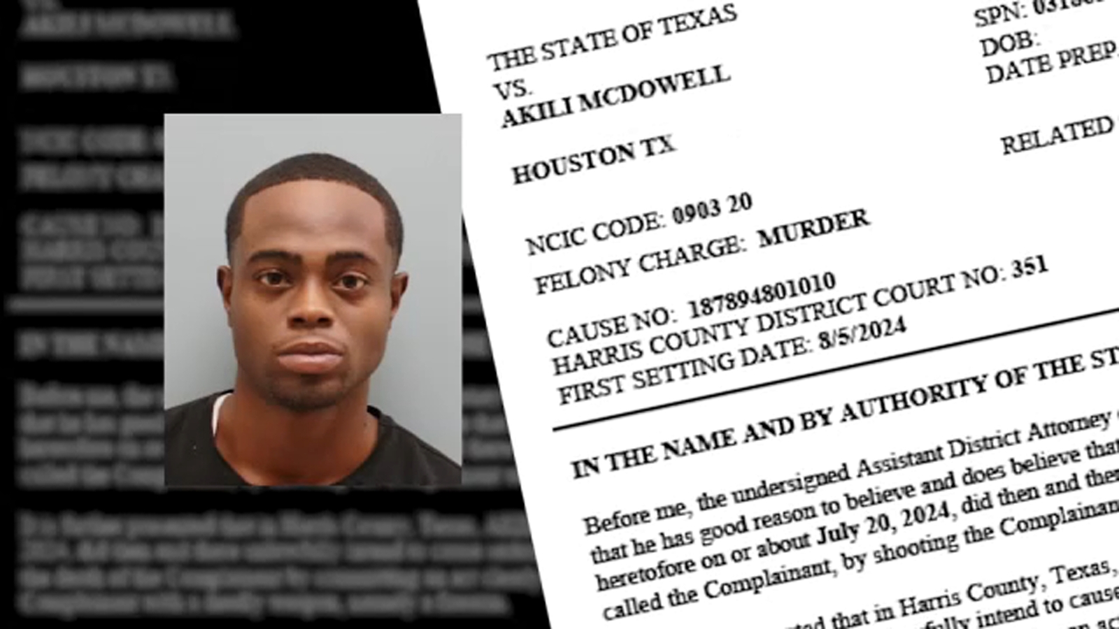 Oprah Winfrey Network actor Akili McDowell of Channelview charged with murder in connection with