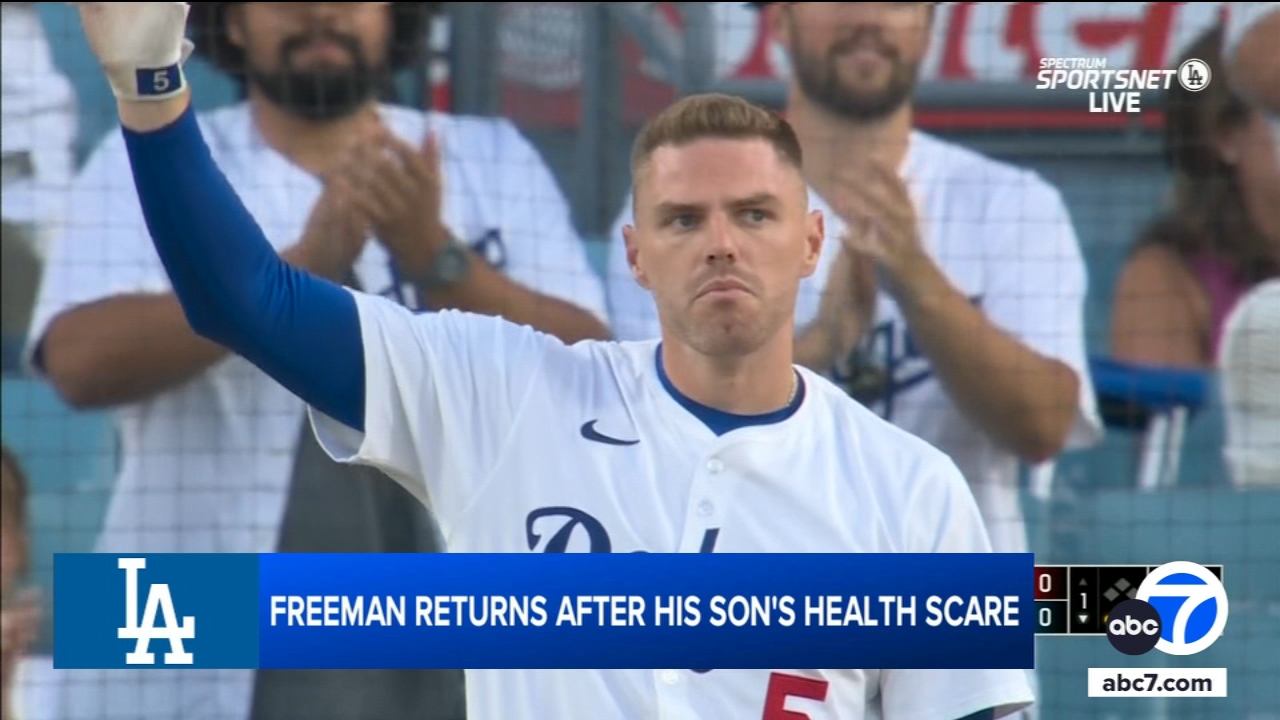 Back with Dodgers, Freddie Freeman details son's health scare
