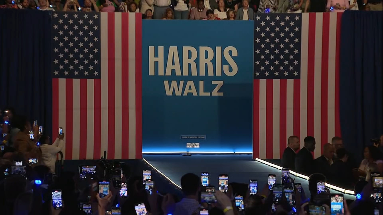 Kamala Harris, Tim Walz make first appearance as running mates during Philadelphia rally