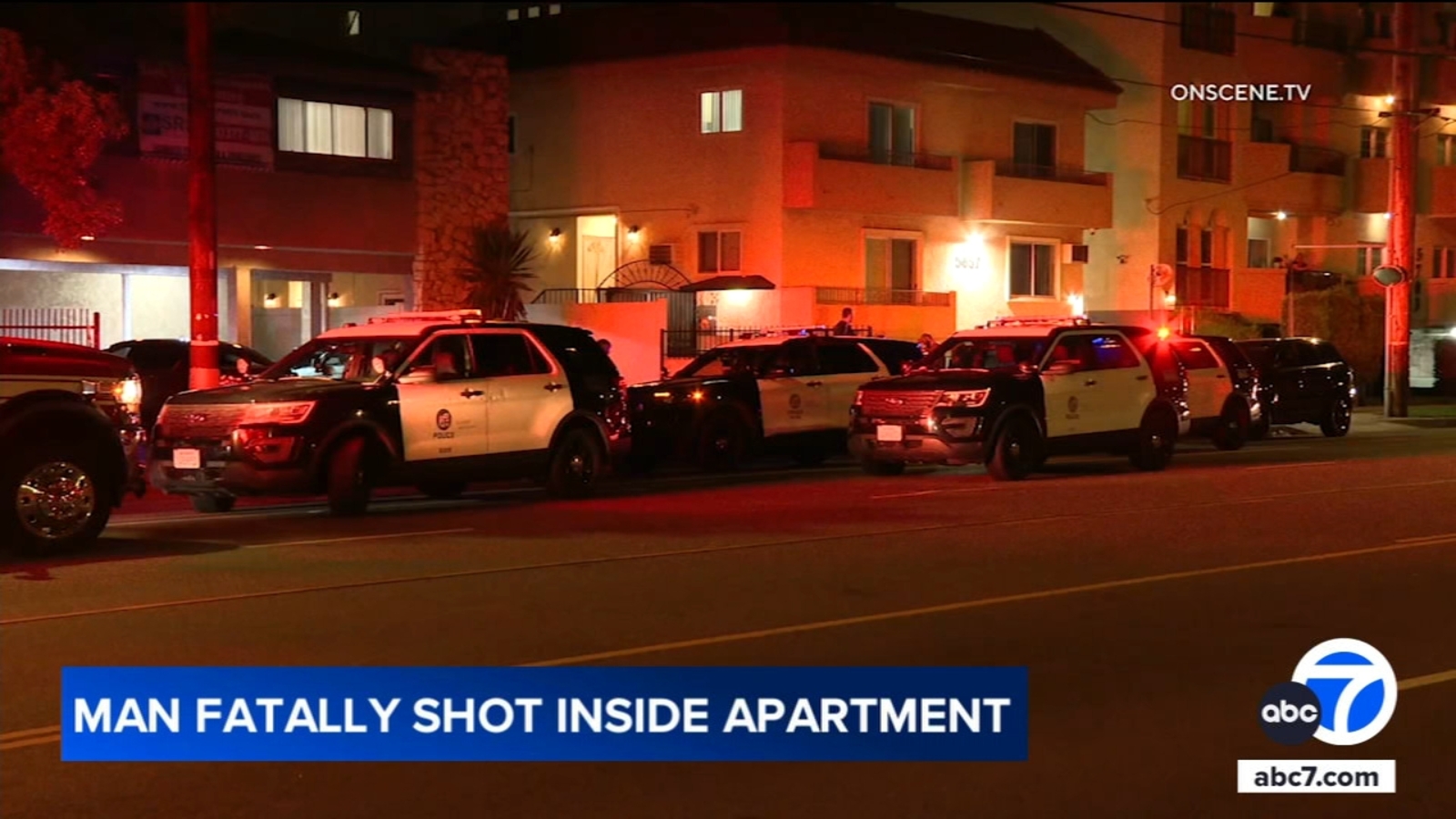 Man killed by bullet that pierced through apartment wall in North Hollywood