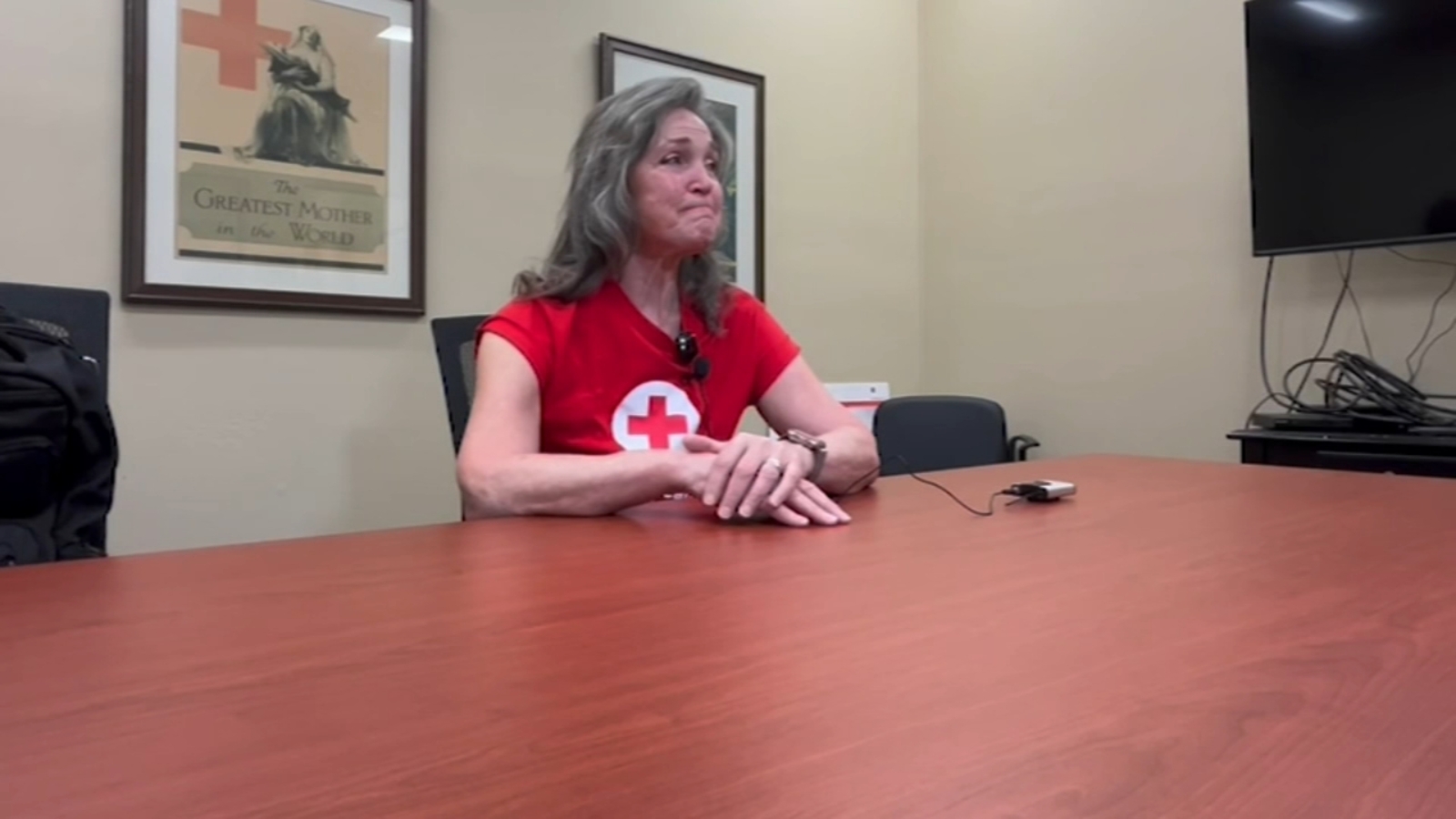 Retired Fresno Unified teacher volunteering with Red Cross to help Debby victims