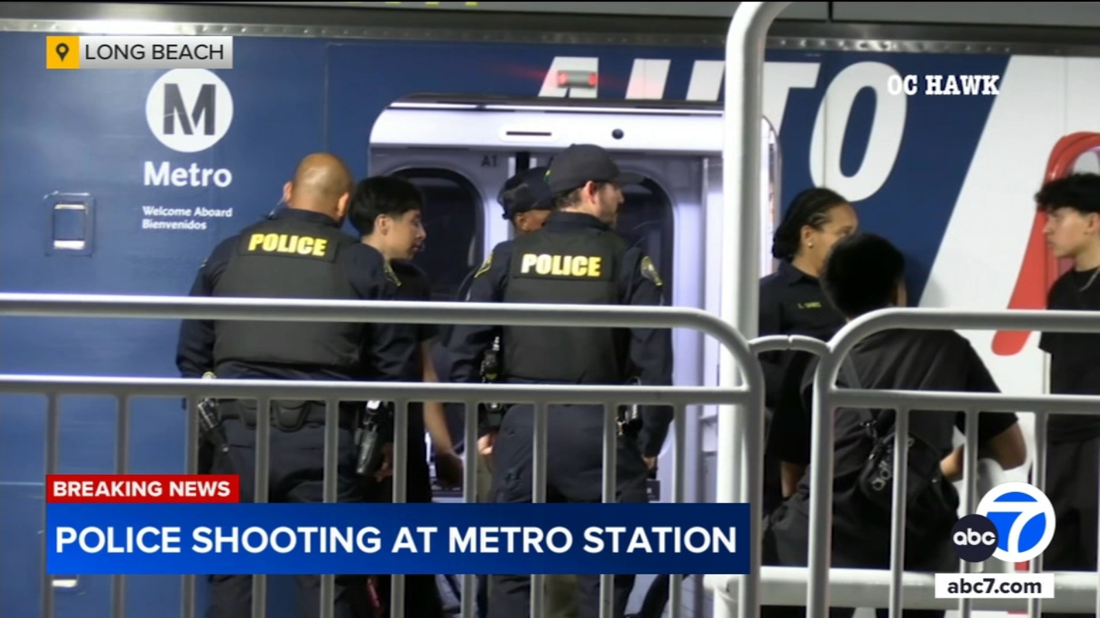 Long Beach police shooting at Metro station leaves man injured - ABC7 ...