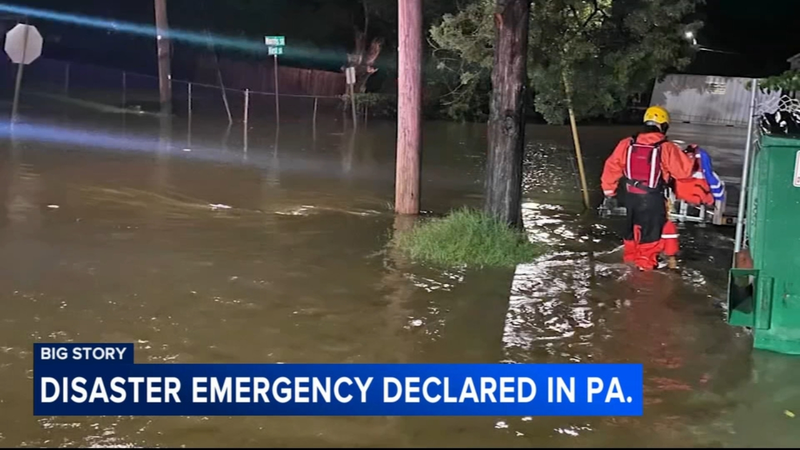 Chester County residents displaced due to flooding from Debby; Governor