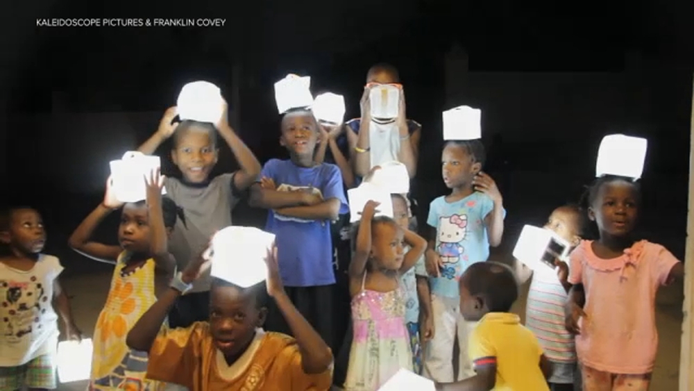 Young entrepreneurs donate solar-powered lights to kids in Zambia