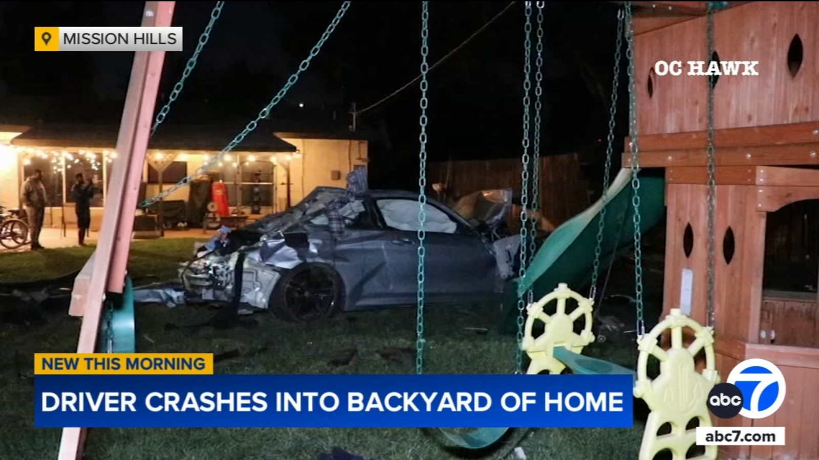 Driver dies after crashing off 118 Freeway, into backyard of Mission ...