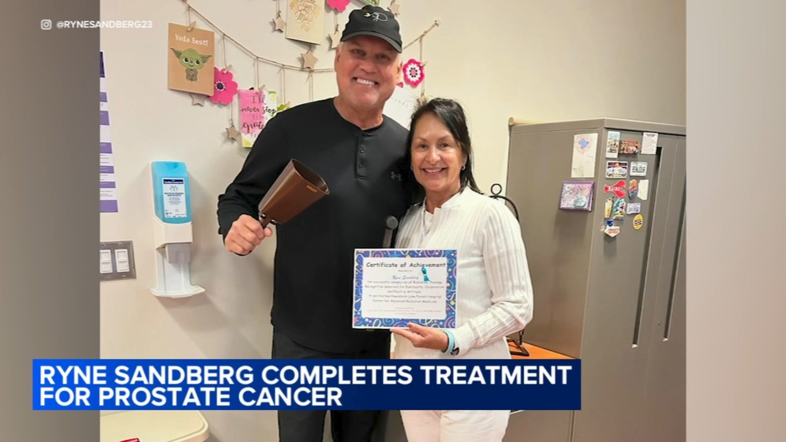 Ryne sandberg cancer free chicago cubs hall of famer completes final