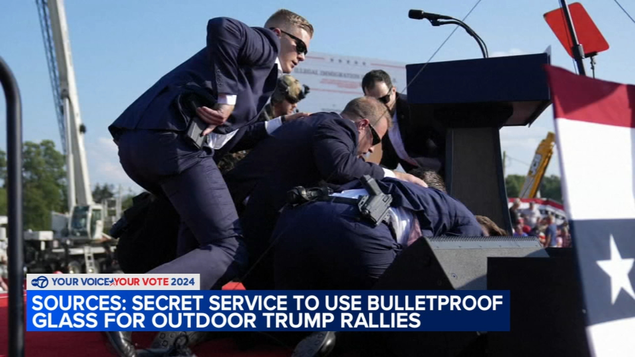 Secret Service prepares use of bulletproof glass for outdoor Trump rallies: sources