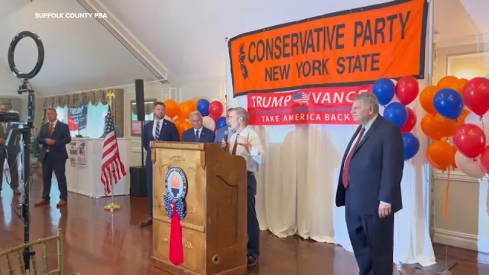 Suffolk County Police Union endorsing Trump for presidency