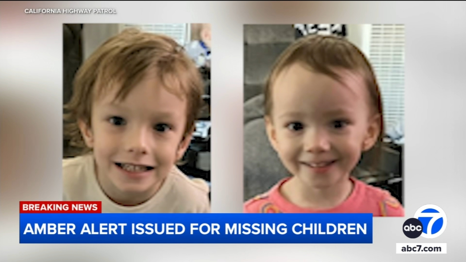 Amber Alert issued for missing children ages 2 and 4 last seen in