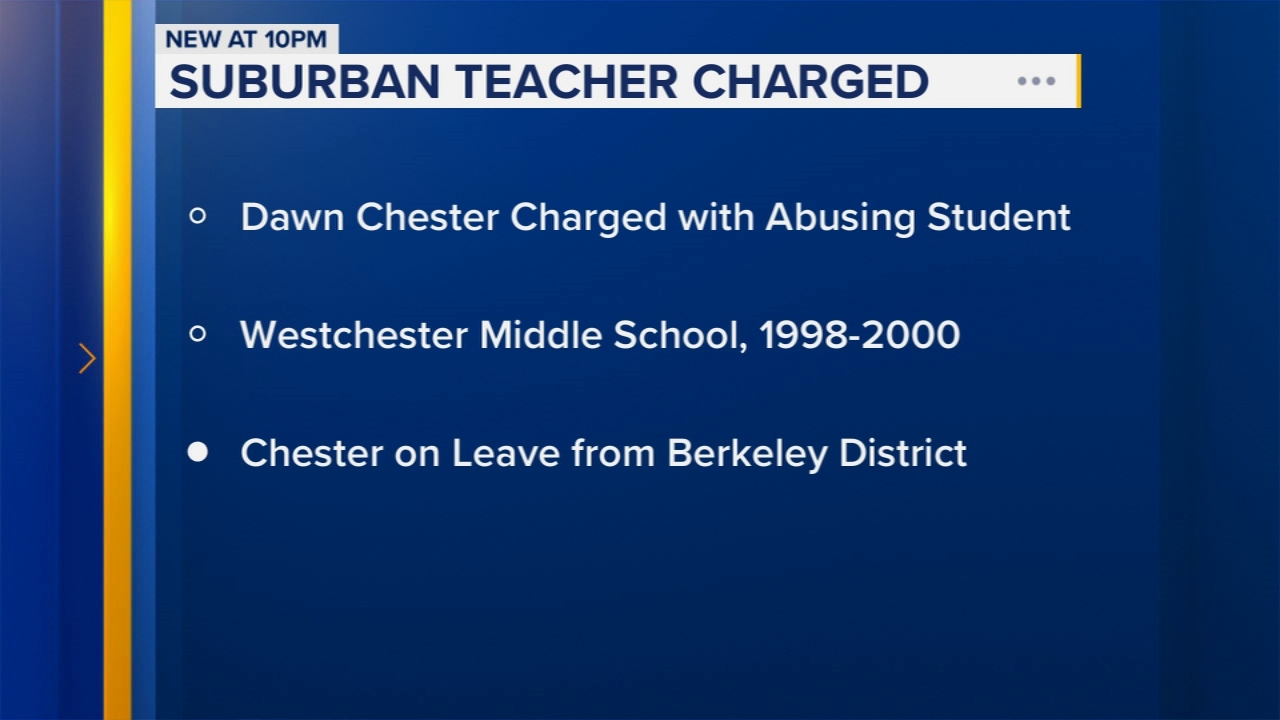 Suburban teacher charged with sexually abusing girl over 20 years ago