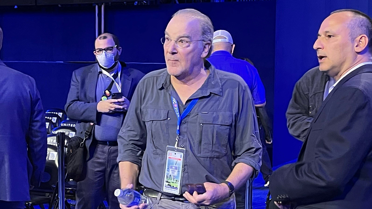 Actor Mandy Patinkin at the DNC Wednesday afternoon.